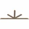 Ekena Millwork Saratoga Smooth Timber Gable Bracket, Douglas Fir, 72"W x 30"H x 1 1/2"D x 3 1/2"F, 10/12 Pitch GBW072X30X0204SAR00SDF - alternate 4
